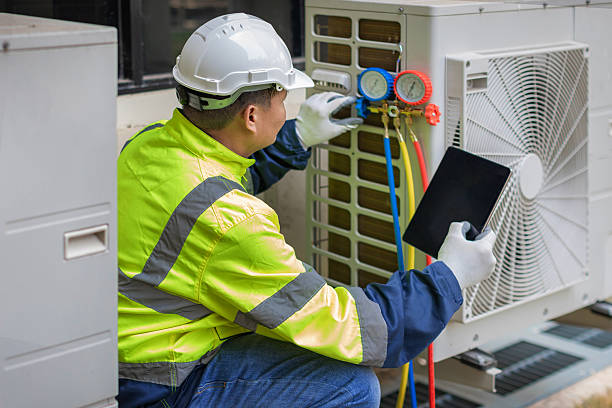 Professional Hvac technician working in Galena Park, TX